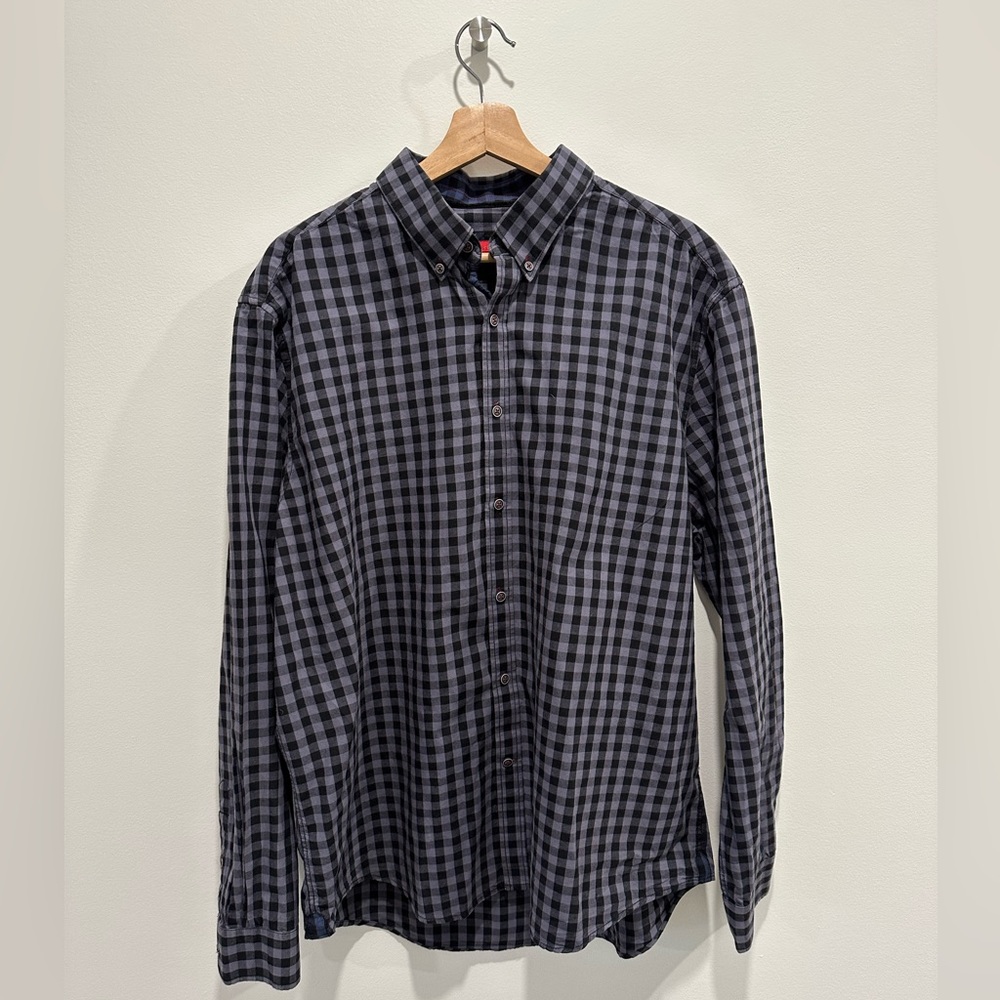 Men’s Checkered Dress Shirt XXL